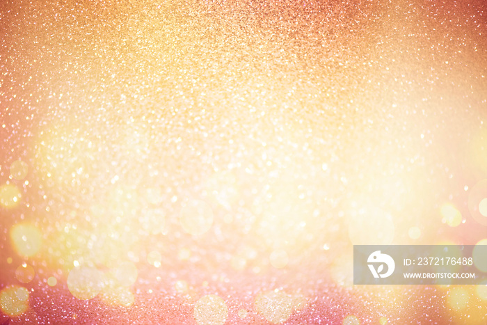 abstract defocused lights, sparkling holiday bokeh background with golden tones, elegant christmas b