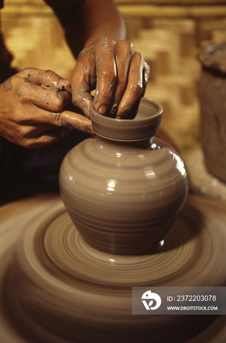 A potter wheel, Chiang Mai, Thailand