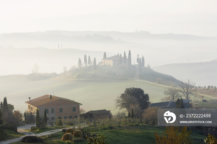 Italy, Tuscany,Val DOrcia, Pienza Il Belvedere