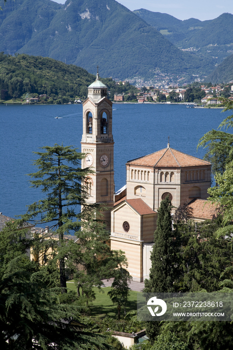 Italy, Como Lake, Tremezzo, San Lorenzo church