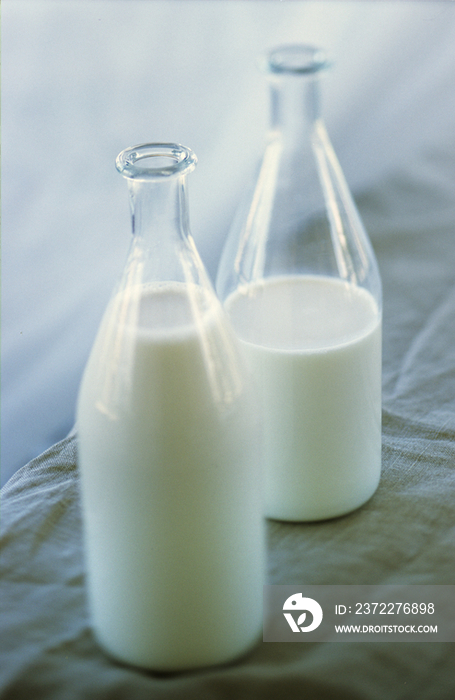 Milk bottles