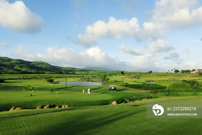 Golf course in Mauritius, Africa