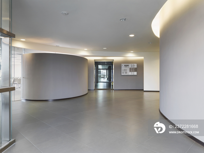 Spacious foyer in an office