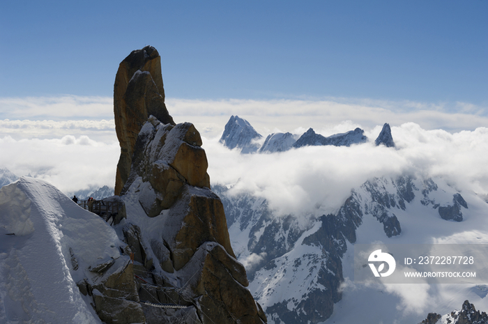 Peak of the Mont Blanc (Monte Bianco,White Mountain), France