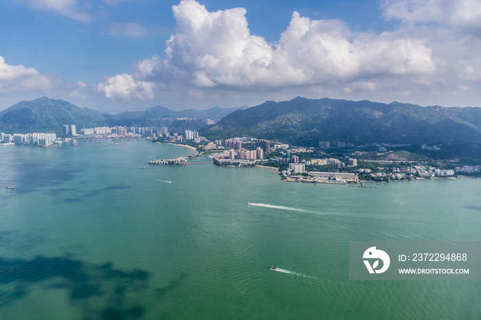 Aerial View of Castle Peak Bay,Hong Kong