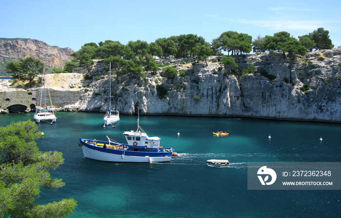 马赛附近的Les Calanques