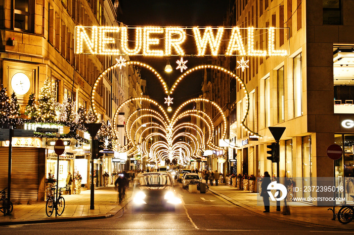 Neuer Wall Hamburg zur Weihnachtszeit