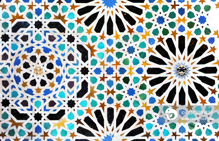 Alicatados, mosaicos, azulejos, Alhambra de Granada