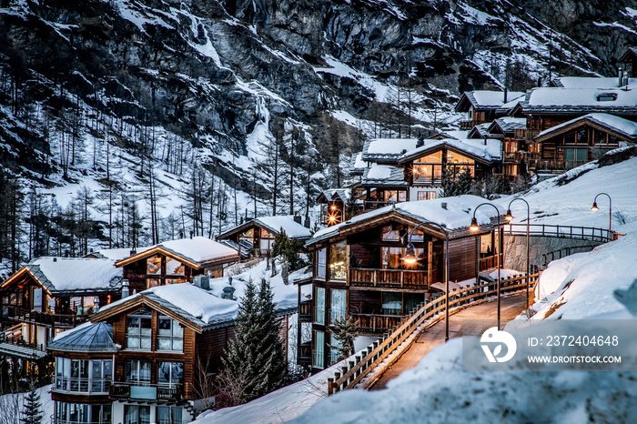 amazing view of Matterhorn peak from Zermatt