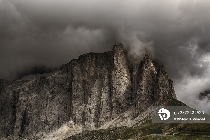 Clouds over the mountains