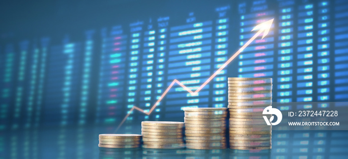 Stock market  trading graph candlestick chart suitable for financial investment concept, business ch