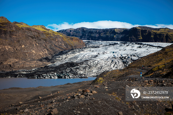 Solheimajokull Glacier in southern Iceland