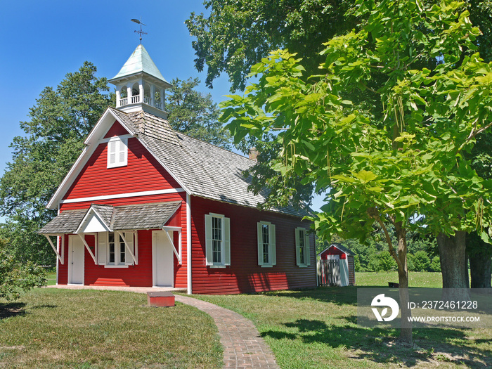 Little red school house, Maryland, USA