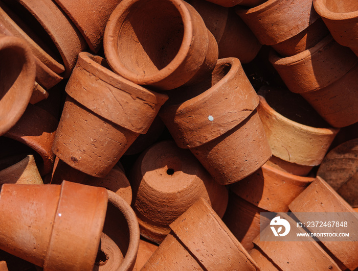 Background of clay pot