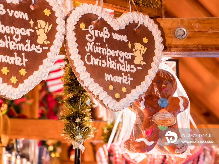 Gruß vom Nürnberger Christkindlesmarkt Lebkuchen Herz