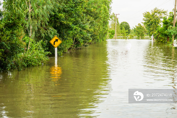 Floods of storms cause floods in rural and urban areas.