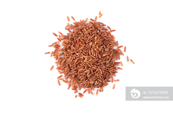 Heap of red rice