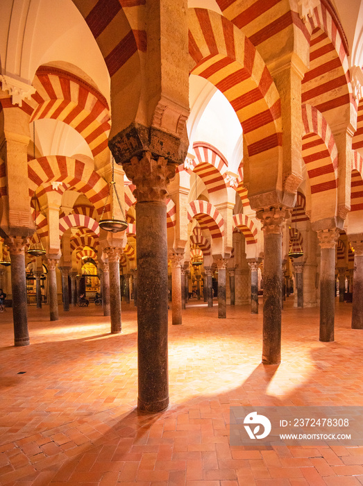 Decorated interior of the Great Mosque, Mezquita