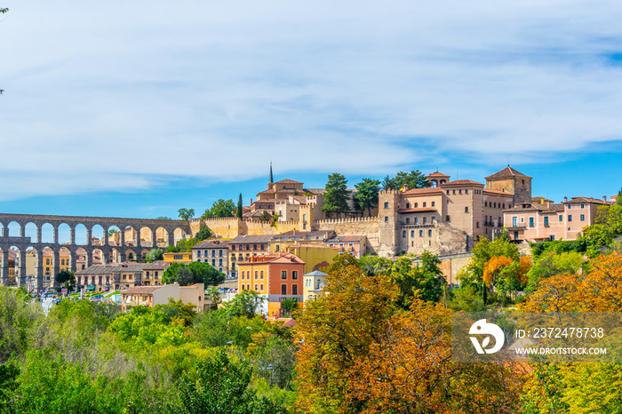 View of Segovia town in Spain