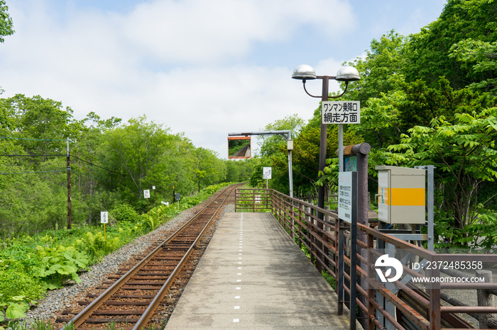 釧路湿原駅のプラットホーム