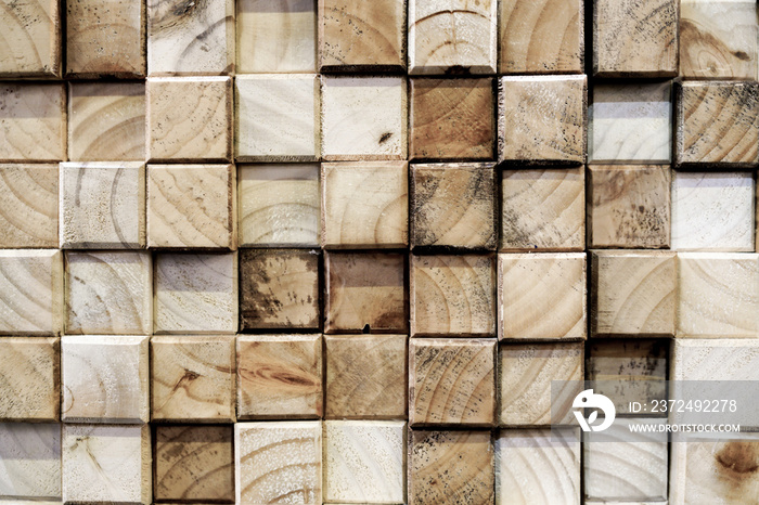 Square wood abstract background