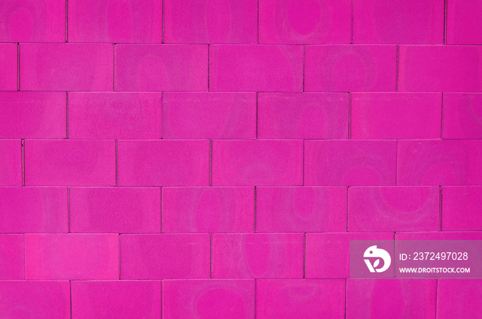 Pink brick wall background