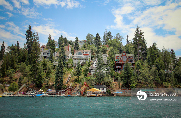 Lake arrowhead houses, California