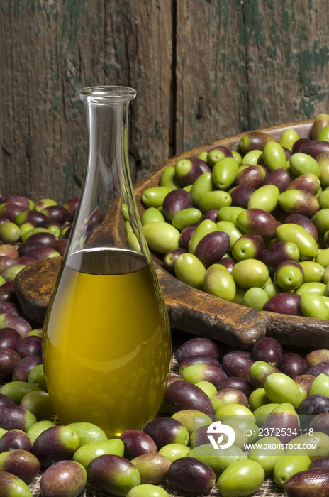 Italy, Apulia, olives and oil