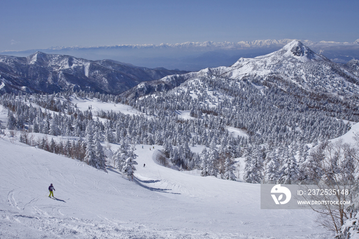 Yokoteyama Ski resort in Japan