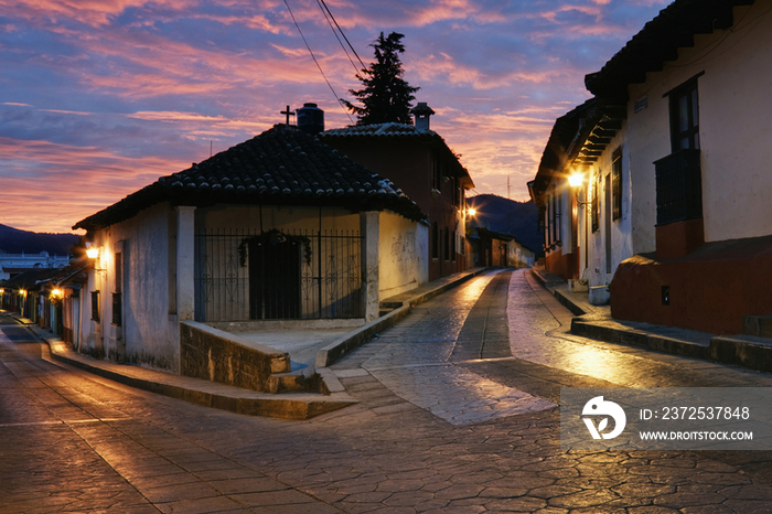 Bisecting Street at Dawn