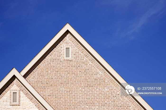 Fascia and Ridge of Gable Roof