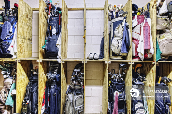 Storage Room for Golf Clubs