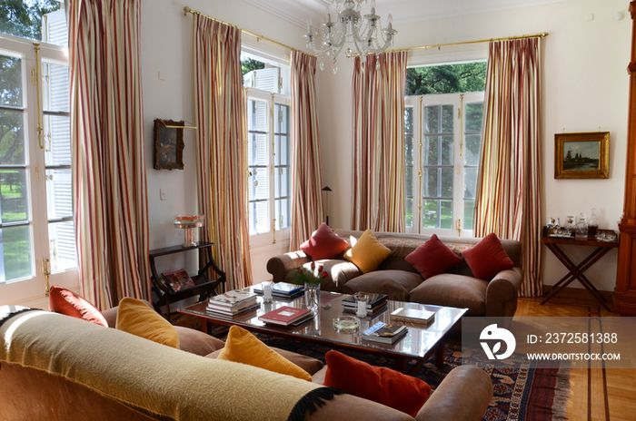 Sofas and coffee table in living room