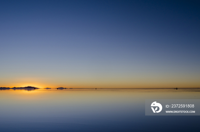 Salar de Uyuni at Sunset,Bolivia