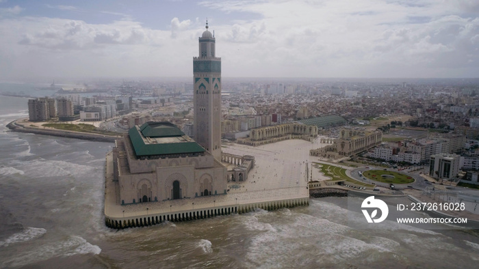 The Hassan II Mosque or Grande Mosquée Hassan II is a mosque in Casablanca, Morocco. It is the large