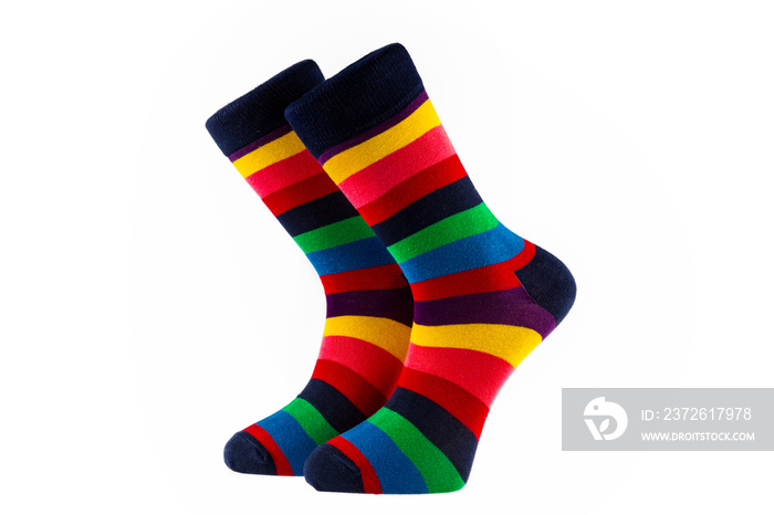 Colored mens socks