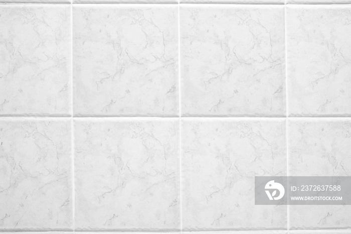 White quadrate marble tiles.