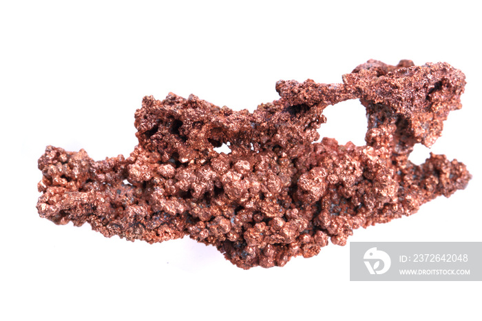 natural copper isolated
