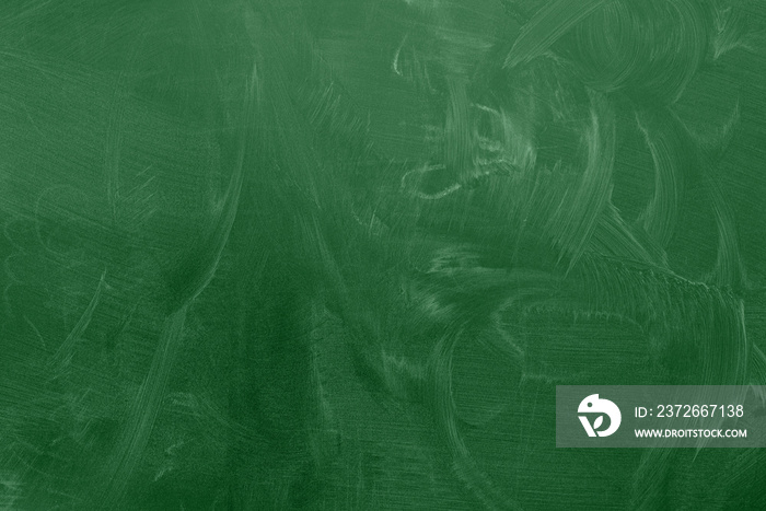 green classroom chalkboard or blackboard with chalk stains background