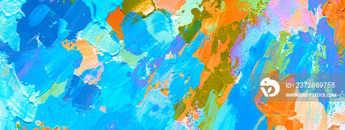 抽象的丙烯酸和水彩画背景。