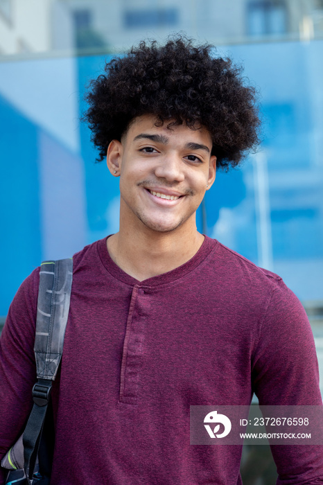 African teen student in the university