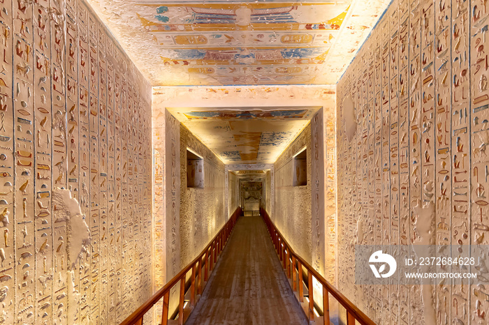 Tomb in the Valley of the Kings, is the burial place of Ramesses IV in Luxor, Egypt