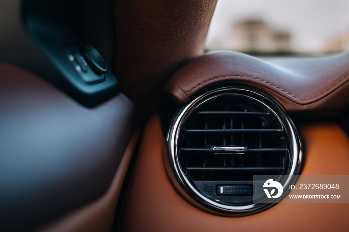 Car interior round air duct