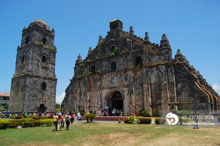 San Agustin Church of Paoay facade in Ilocos Norte, Philippines