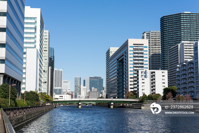 東京　天王洲の風景 高浜運河　天王洲運河