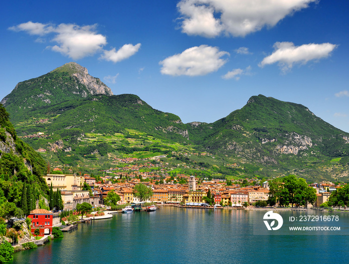 the city of Riva del Garda, Lago di Garda,Italy