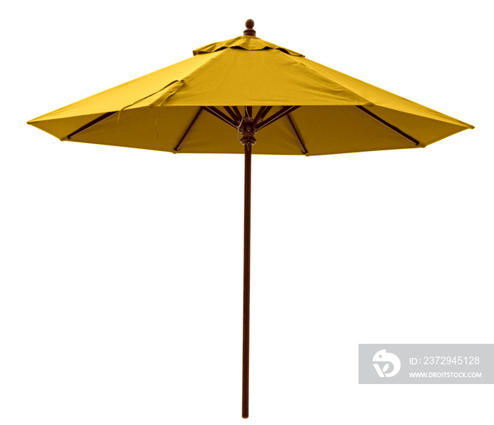 黄色沙滩伞
