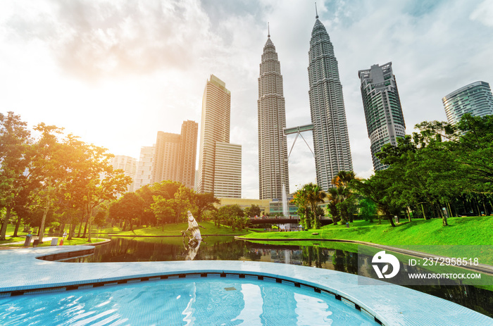 Downtown of Kuala Lumpur in KLCC district