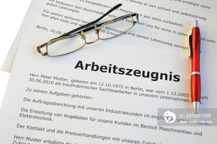 Arbeitszeugnis  #101204-016