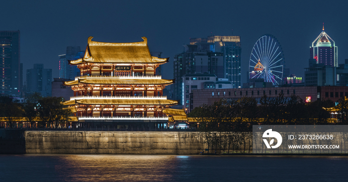 长沙湘江城市风光